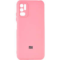 Чехол Silicone Cover My Color Full Camera (A) для Xiaomi Redmi Note 10 5G / Poco M3 Pro Розовый / Pink