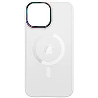 Чехол TPU+Glass Sapphire Mag Evo case для Apple iPhone 13 Pro Max (6.7") White