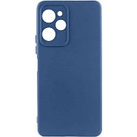 Чехол Silicone Cover Lakshmi Full Camera (A) для Xiaomi Poco X5 Pro 5G | Микрофибра Синий / Navy Blue