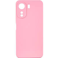 Чехол Silicone Cover Lakshmi Full Camera (AAA) для Xiaomi Redmi 13C | Микрофибра Розовый / Light pink