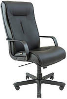 Офисное Кресло Руководителя Boston Кожа Люкс Пластик М1 Tilt Черное z13-2024