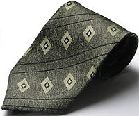 Шелковый галстук стандартный Schönau - 133 Оливковый z15-2024