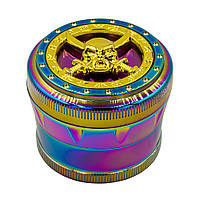 Гриндер для измельчения табака ASHTRAY HL-198 Череп+Сабля Rainbow (10896-hbr) z112-2024