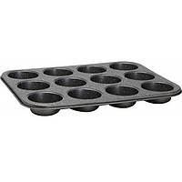 Форма для выпечки маффинов Bergner 5435 Bake Right 12шт 35*26.5*3 см. QT, код: 8380050