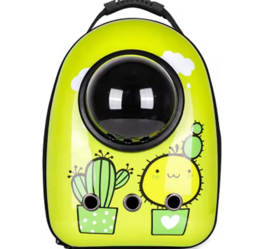 Космічний рюкзак для перенесення хатніх тварин CosmoPet з ілюмінатором. Кактус