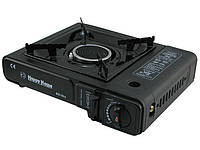 Портативная газовая плита Happy Home BDZ-155-A с керамической инфракрасной горелкой Black (3_01390) z112-2024