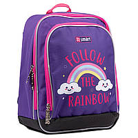 Рюкзак школьный SMART H-55 Follow the rainbow фиолетовый (558039) z112-2024