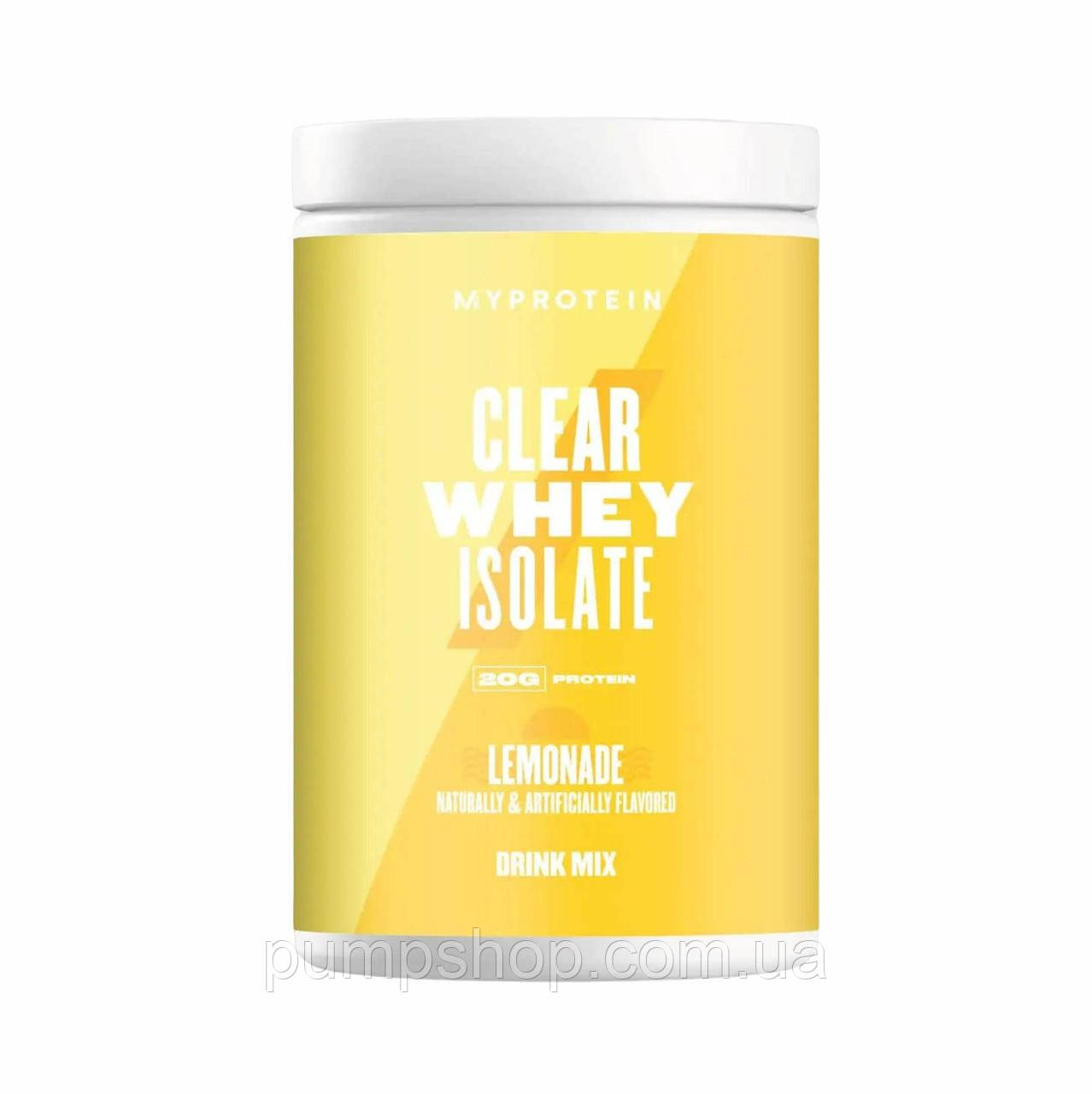 Сыровоточный изолят Myprotein Clear Whey Isolate 500 г лимонад