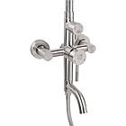 Набір сантехніки Lidz: Душова система, кухонна мийка 5845, кран для раковини, змішувач до кухні Aria 015F, фото 2