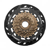 Трещотка Shimano MF-TZ500 7sp 14-28 защита Черная/Коричневая (MF-TZ500-7-CP) z13-2024