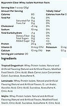 Сыровоточный изолят Myprotein Clear Whey Isolate 500 г лимонад, фото 5