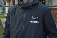 Современная молодежная качественная Куртка Черная арттерикс Arcteryx Gore-Tex Ветровка