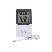 Термометр, гигрометр, метеостанция, часы + выносной датчик TA 318 Белый (45020) z13-2024