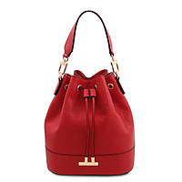 Женская сумка-мешок из натуральной кожи Tuscany TL142083 TL Bag Lipstick Red z16-2024