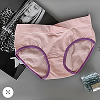 Трусы трусики для беременных размер XL розовые с фиолетовой резинкой