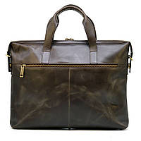 Кожаная тонкая сумка для ноутбука GC-0042-4lx коричневая TARWA z13-2024
