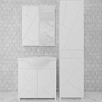 Комплект мебели Mikola-M Chaos с пеналом из пластика белый 50 см QT, код: 6657031
