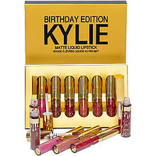Набір рідких матових помад Kylie Birthday Edition, 6 кольорів (240)