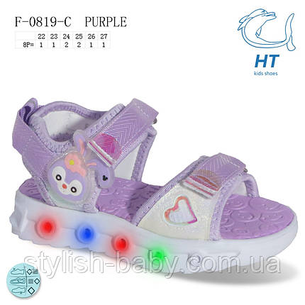 Дитяче літнє взуття гуртом. Дитячі босоніжки 2024 бренда Tom.m — HT kids для дівчаток (рр. з 22 по 27), фото 1