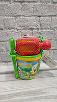 Детский игровой набор для песка, ведро - ведёрко для песочницы, с рисунком Губка боб, спанч боб, Sponge Bob