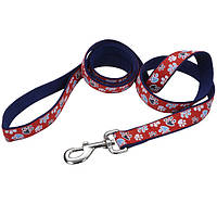 Поводок для собак Coastal Pet Attire Ribbon 2.5смХ1.8м красный с лапками см. 25см х 18м (76484619793) z19-2024