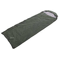 Спальный мешок одеяло с капюшоном SP-Sport SJ-0013 оливковый z19-2024