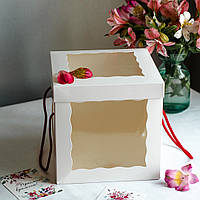 Коробка для торта 20 см с окном