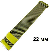 Універсальний сталевий браслет 22 mm Milanese grass green