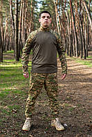 Армейская мужская форма всу хищник саржа боевая уставная камуфляжная костюм милитари мужской военный комплект