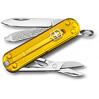 Складной нож Victorinox Classic 58 мм 7 функций Желтый полупрозрачный (0.6223.T81G) z16-2024