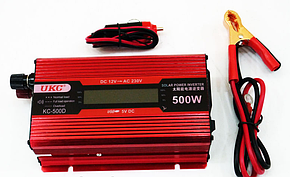 Інвертор перетворювач 12-220 V 500 W LED дисплей, фото 1