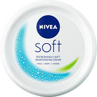 Крем для лица Nivea Soft Освежающий увлажняющий Для лица, рук и тела 100 мл 4006000009537 o