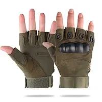 Перчатки тактические беспалые Eagle Tactical ET-01 L Green (3_00345) DH, код: 7540878