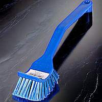 Щетка для мытья посуды с длинной ручкой 19,5*3,5*3 см, ершик для посуды Синий