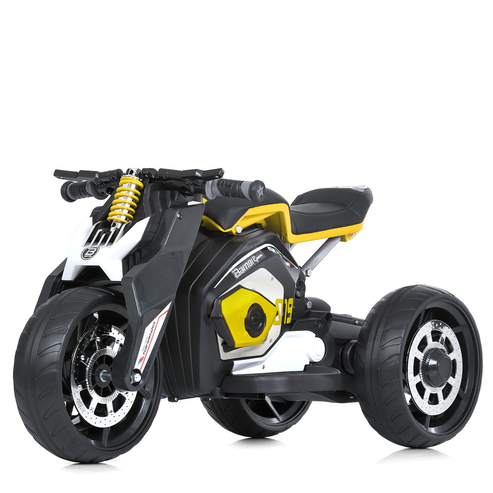 Дитячий електромотоцикл Bambi Racer M 4827EL, шкіряне сидіння, фото 1