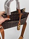 Жіноча сумка Майкл Корс коричнева Michael Kors GIGI LG Grab Tote Brown, фото 3