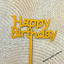 Топпер на торт "Happy birthday " (ЛОТ 11)