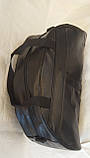 Спортивна Сумка міська чорна екошкіра, фото 4