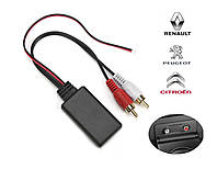 Bluetooth 5.0 модуль адаптер 2RCA Renault Сitroen Рeugeot, блютуз ресивер приемник для авто магнитолы