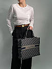 Жіноча сумка шоппер Крістіан Діор чорна Christian Dior Black	Large Book Tote  Ecru, фото 9