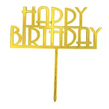 Топпер на торт "Happy birthday " (ЛОТ 14)