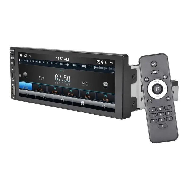 Автомагнітола 1Din CARPLAY 6288A Android 13 із сенсорним екраном 6.9" з Bluetooth Wi-Fi GPS пультом ду 9080