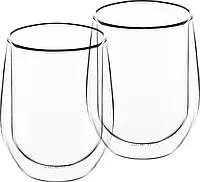 Набір склянок Ardesto для лате з подвійним дном 250 мл 2 шт. (AR2625G)