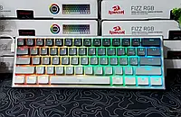 Игровая механическая клавиатура Redragon Fizz K617 с подсветкой RGB, для ПК (проводная, компактная) Red Switch Градієнт