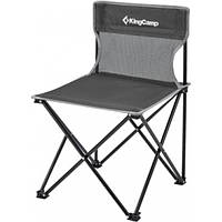 Складное кресло KingCamp Compact Chair in Steel M (1026-KC3832_BLACKGREYCHEC) DH, код: 7643336