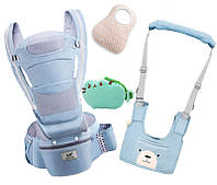 Хипсит эрго-рюкзак кенгуру переноска Baby Carrier 6 в 1 слюнявчик и игрушка Пушин кот Дракон ET, код: 7759453