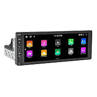 Автомагнитола 1Din 6288A, сенсорный экран 6.9", Android 13, MP5, Bluetooth, Wi-Fi, GPS, пульт ду на руль 9080