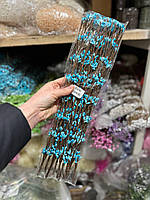 Веточки ивы , ярко - голубые 100 шт