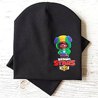 Детская шапка с хомутом КАНТА размер 48-52 Черный (OC-510) ET, код: 1900175