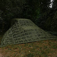 Маскировочная сетка зеленая 6*8м для машины, техники, вооружения, позиций Военная маскировочная сетка белая